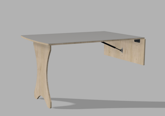 Væghængt klapbord højde 72cm