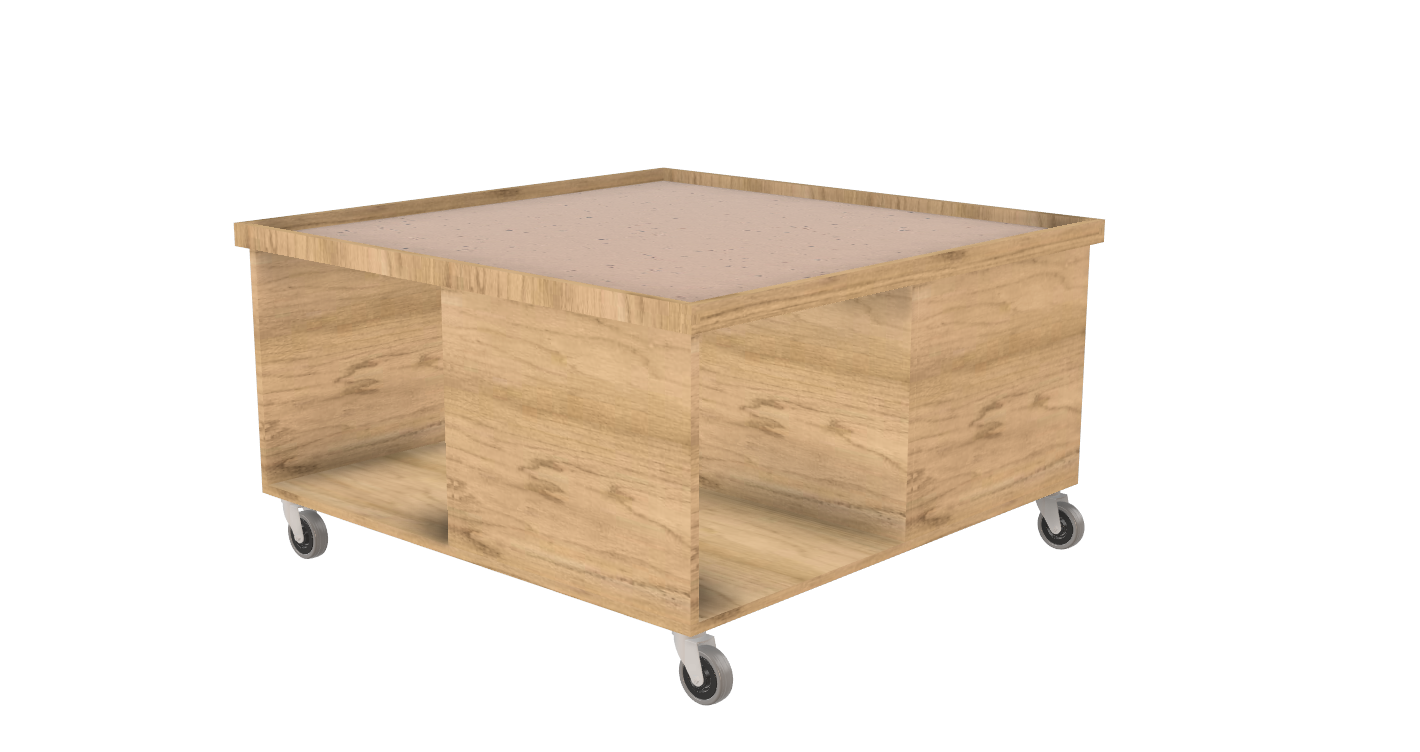 Cubo - Legebord på hjul flere størrelser