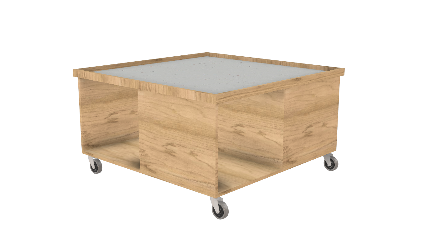 Cubo - Legebord på hjul flere størrelser