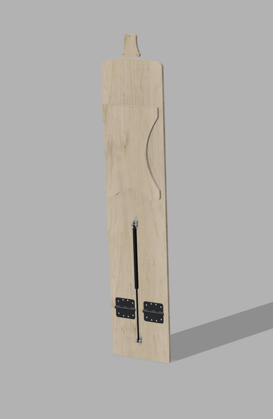 Væghængt klapbænk højde 45cm